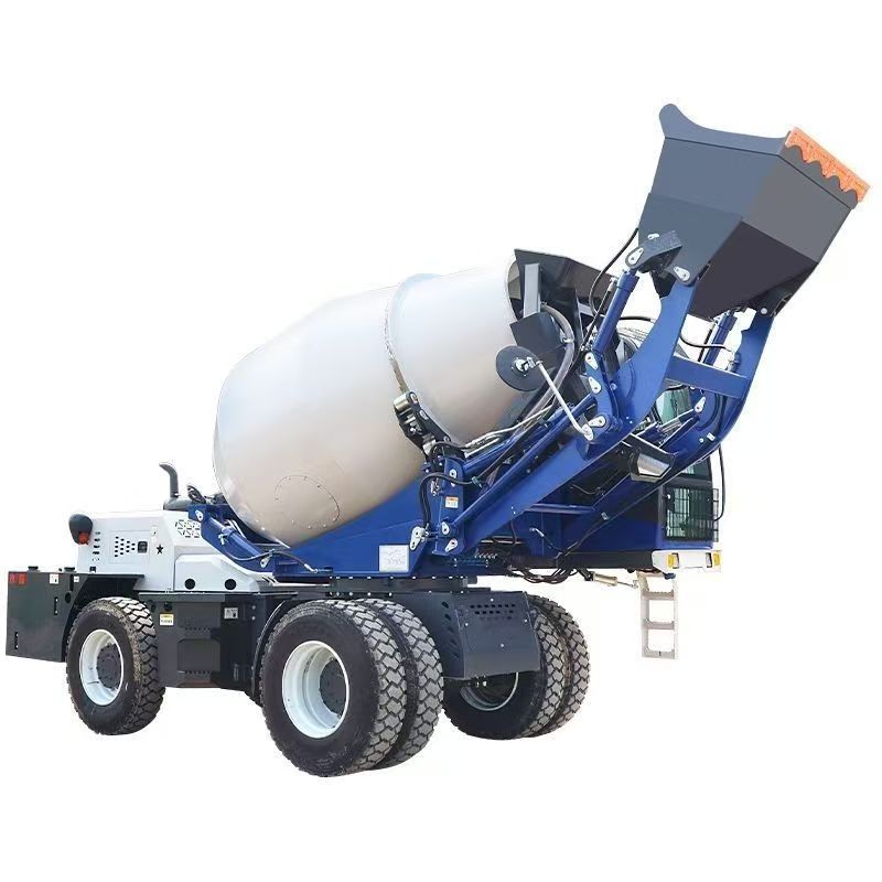 4 Cubic 10 Cubic Meters Hydraulic 4 Wheel Driver Diesel Self-Loading Mini Concrete Mixer Truck Cement Mixer with with Pump