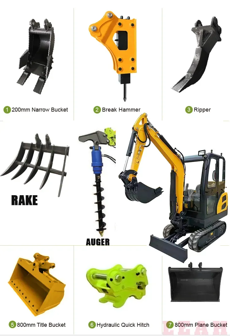 LFT-10 1.0 Ton Multifunction Hydraulic Diesel Mini Crawler Excavators