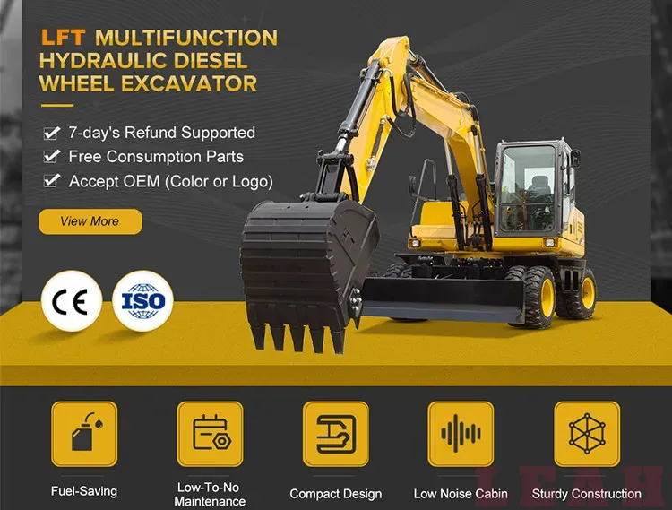 Wholesale China Mini Diesel Hydraulic 9 Ton Crawler Excavator