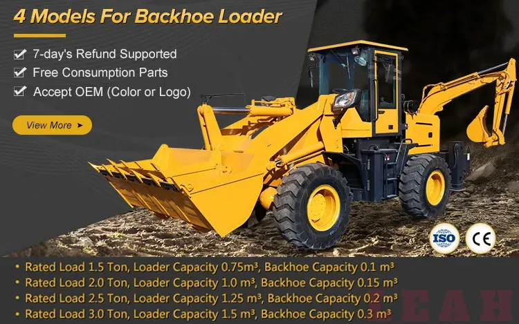 3.4 Ton 4x4 Compact Mini Tractor with Front End Loader and Backhoe 3.4 Ton 4x4 Compact Mini Tractor with Front End Loader and Backhoe