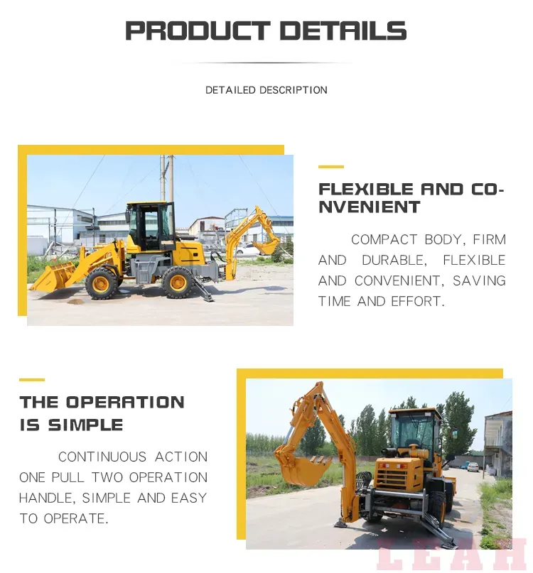 3.4 Ton 4x4 Compact Mini Tractor with Front End Loader and Backhoe 3.4 Ton 4x4 Compact Mini Tractor with Front End Loader and Backhoe